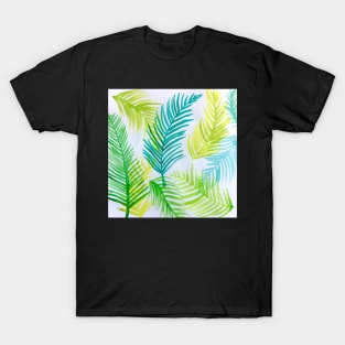 Green ferns in ink T-Shirt